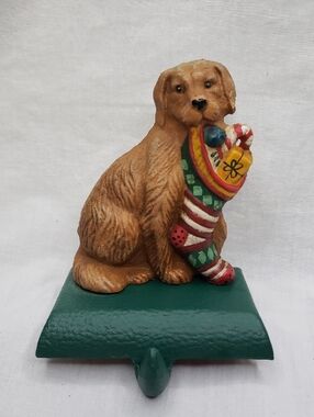 Midwest Cannon Falls Eddie Bauer Cast Iron Golden Retriever Stocking Holder 1998